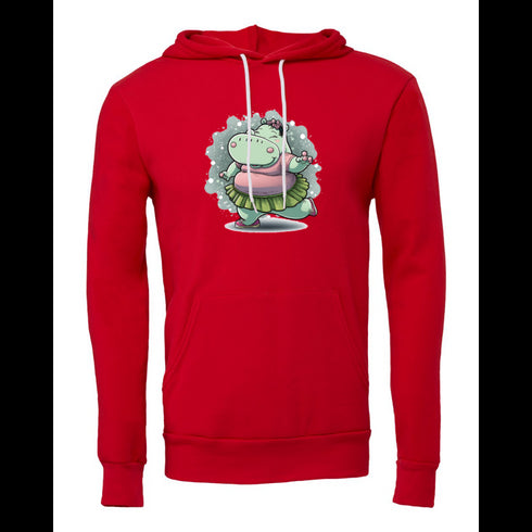 Cartoon Hippo Bella canvas hoodie 3719